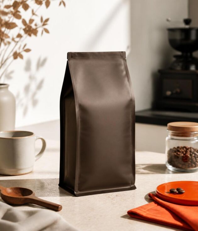 Cat label coffee pouch